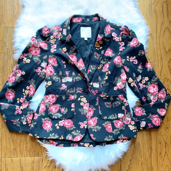 ModCloth Stargazing Splendor Rose Ruffle Blazer - Picture 2 of 6